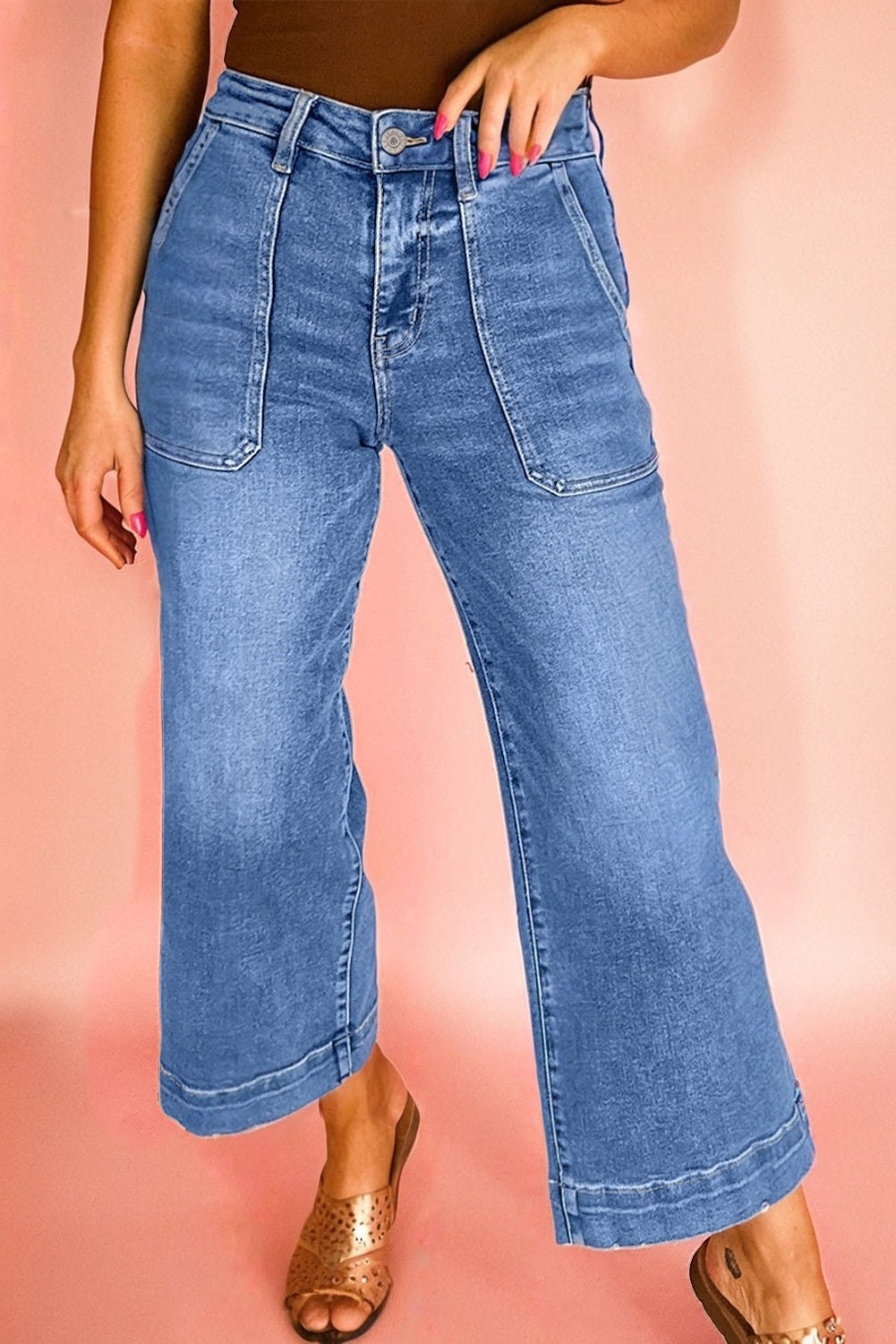 Rise Wide Leg Jeans