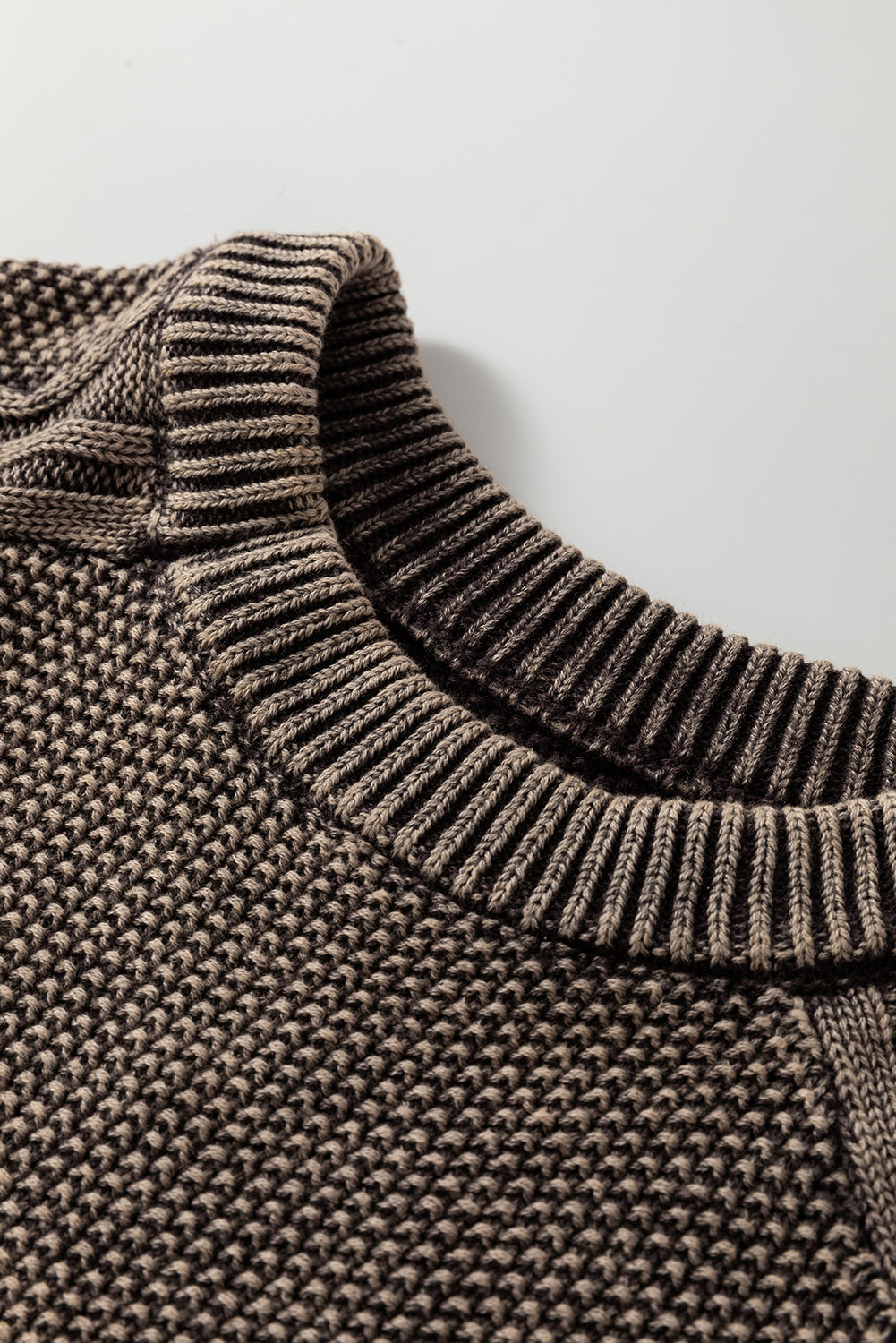Knit Sleeve Casual Sweater