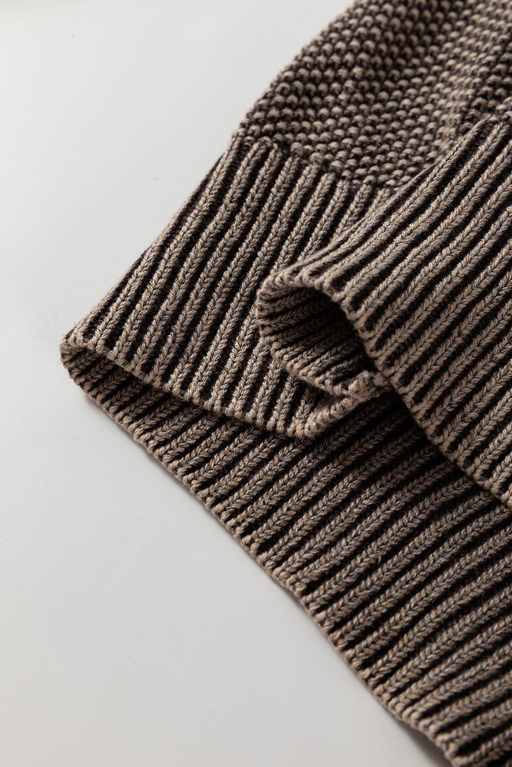 Knit Sleeve Casual Sweater