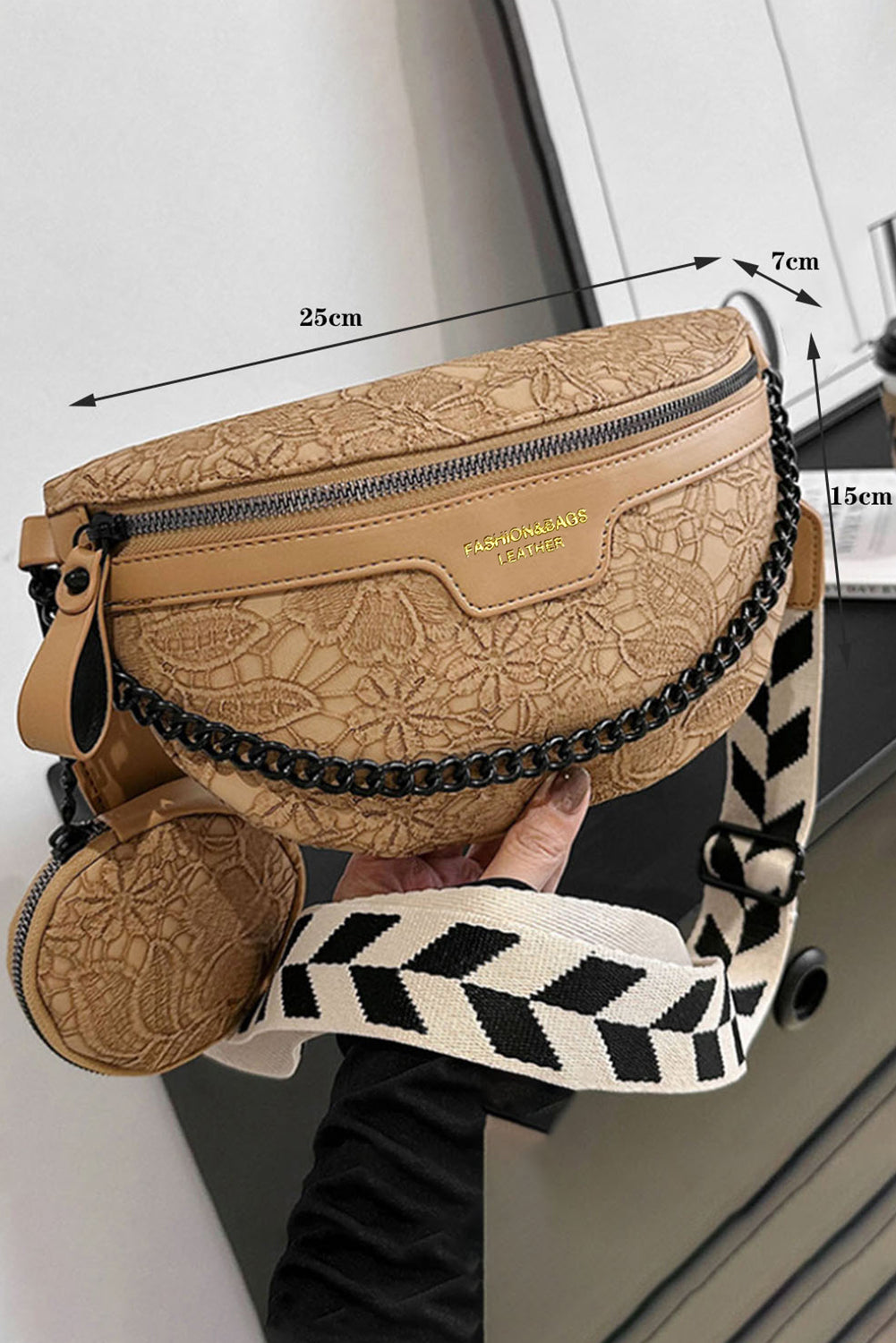 Camel Colorblock Purse