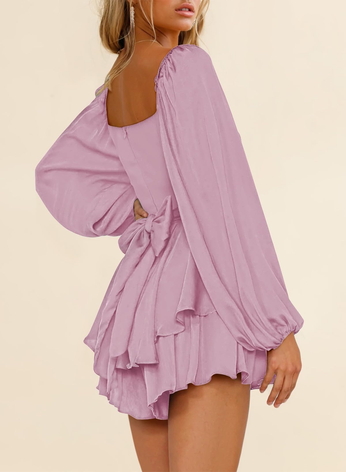 Off Shoulder Lantern Dress