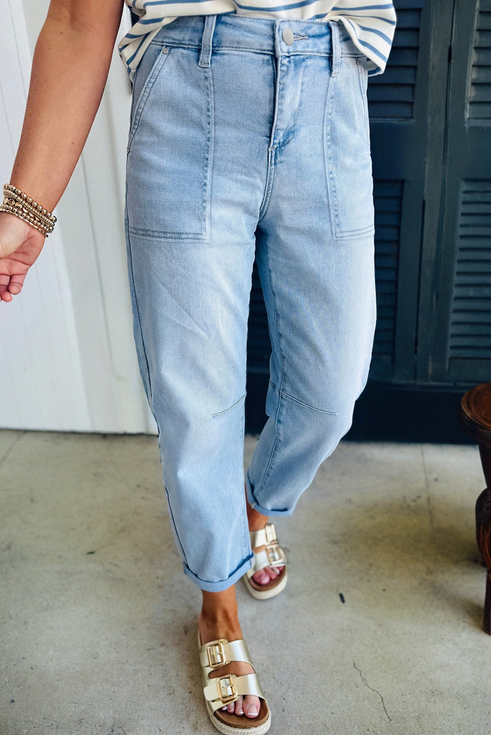 Patch Pocket Jeans