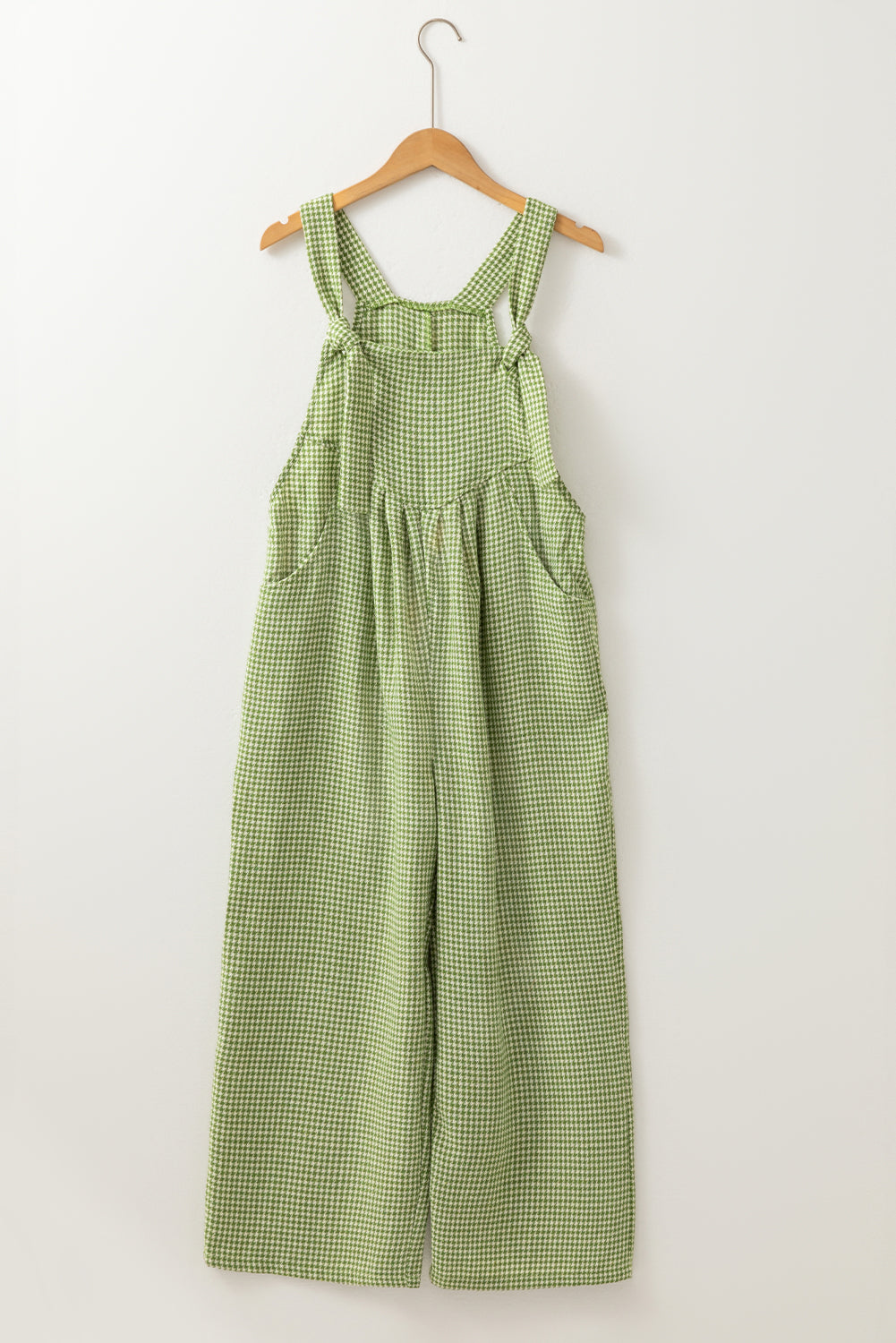 Green Gingham Overalls