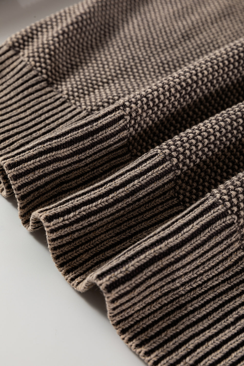 Knit Sleeve Casual Sweater