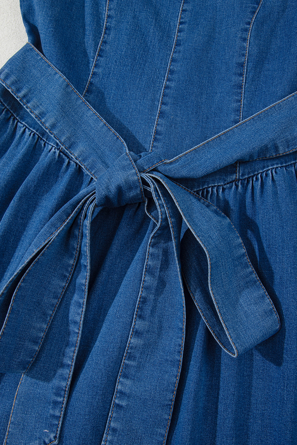 Sleeveless Denim Dress