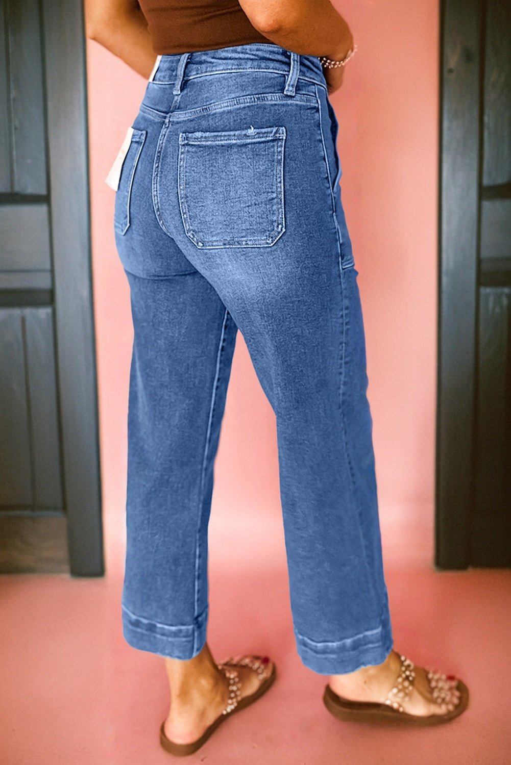 Rise Wide Leg Jeans