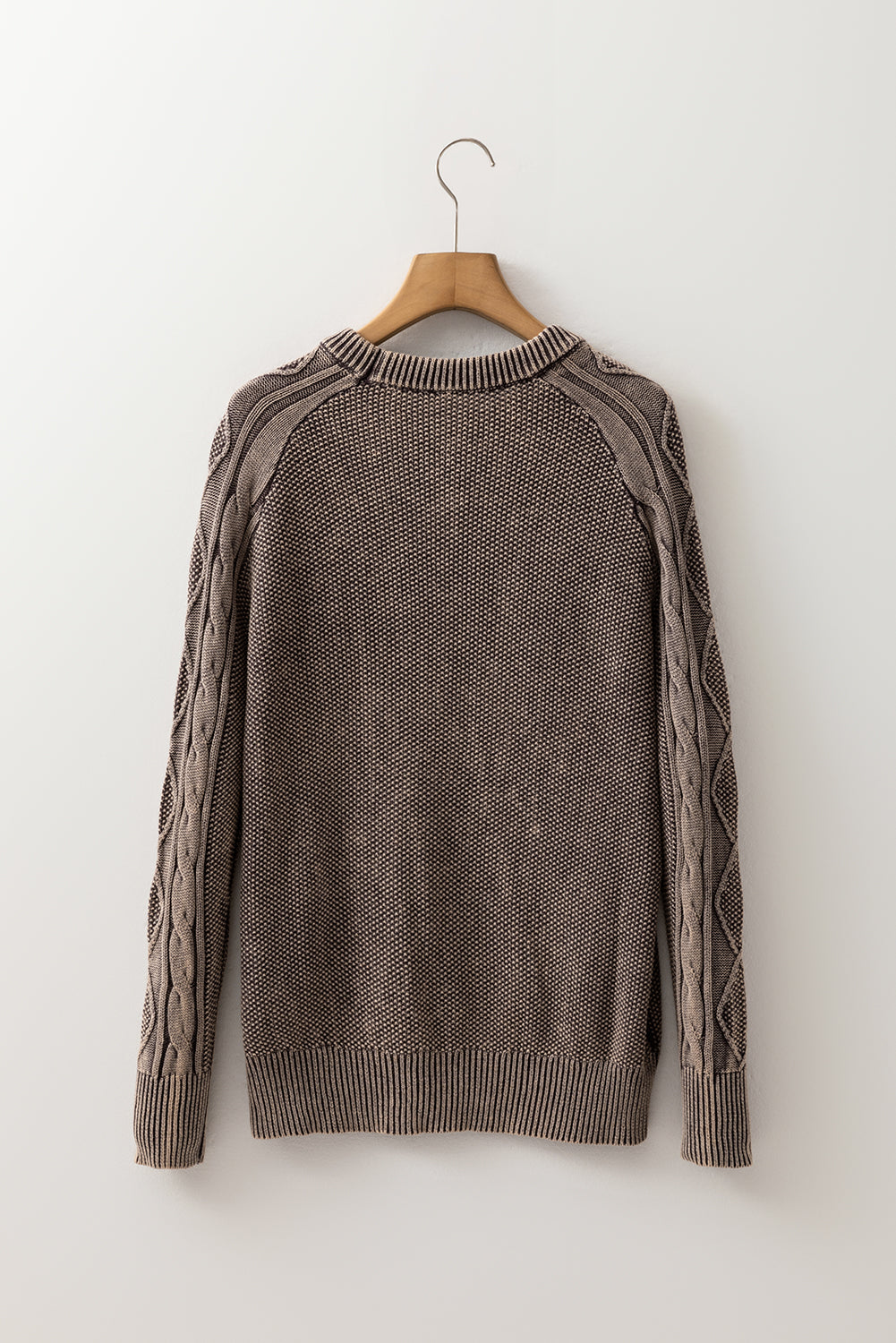 Knit Sleeve Casual Sweater