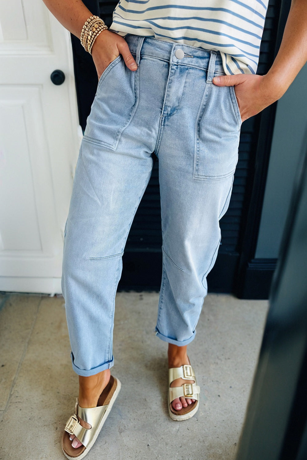 Patch Pocket Jeans