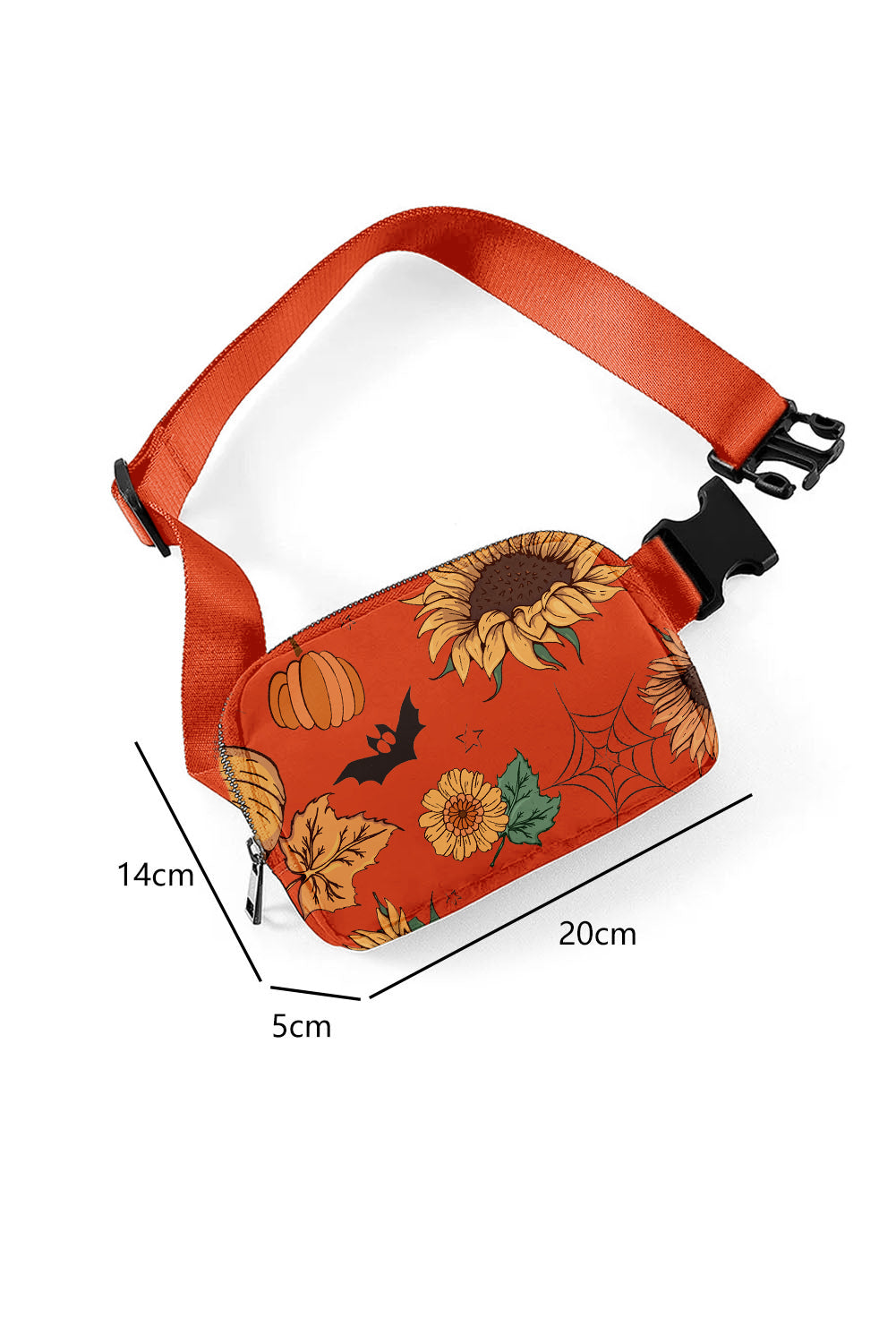 Orange Pumpkin Crossbody Bag