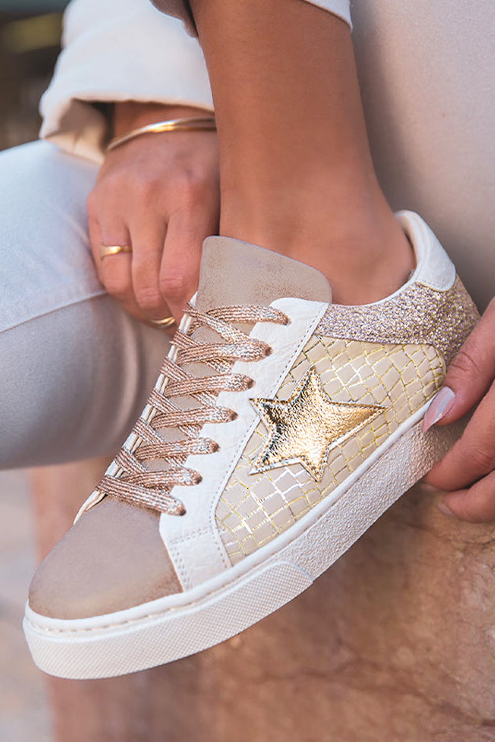 Gold Glitter Star