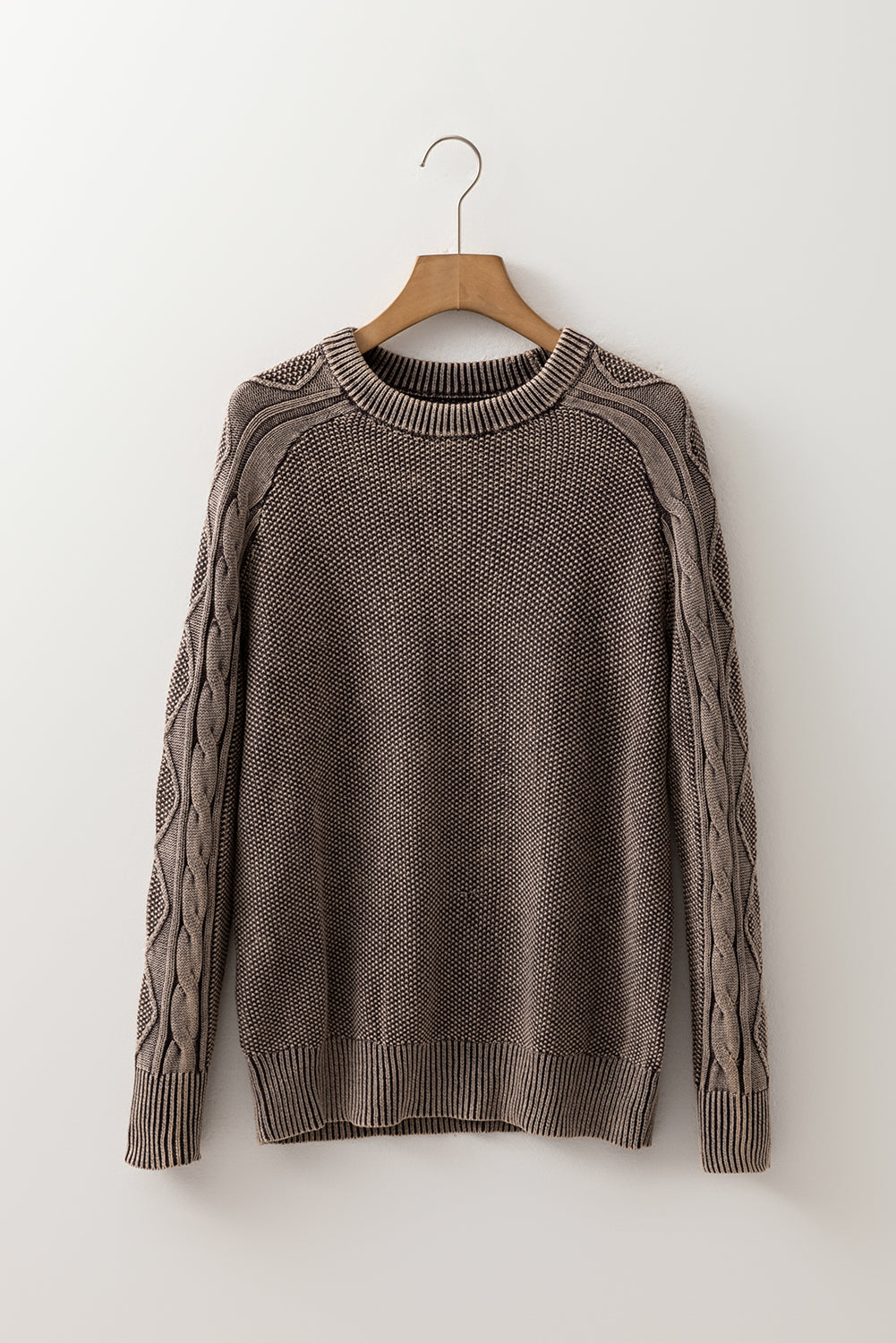 Knit Sleeve Casual Sweater