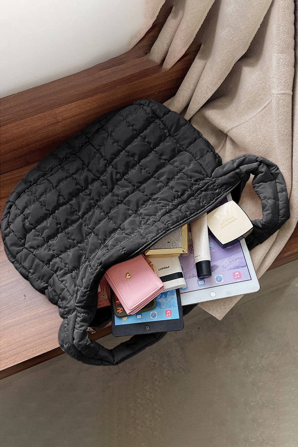 Black Quilted Bag