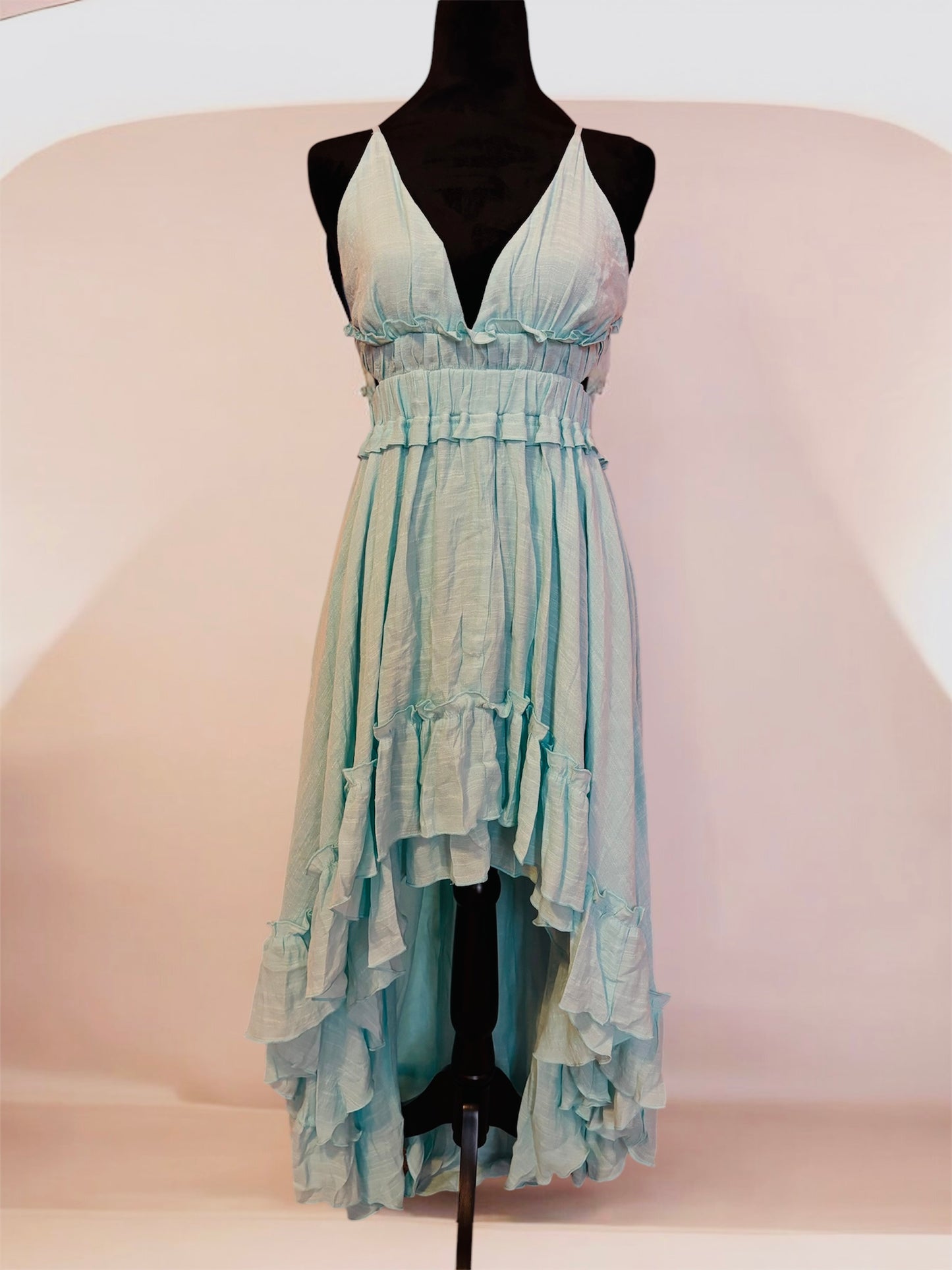 Long Beachy Mint Dress