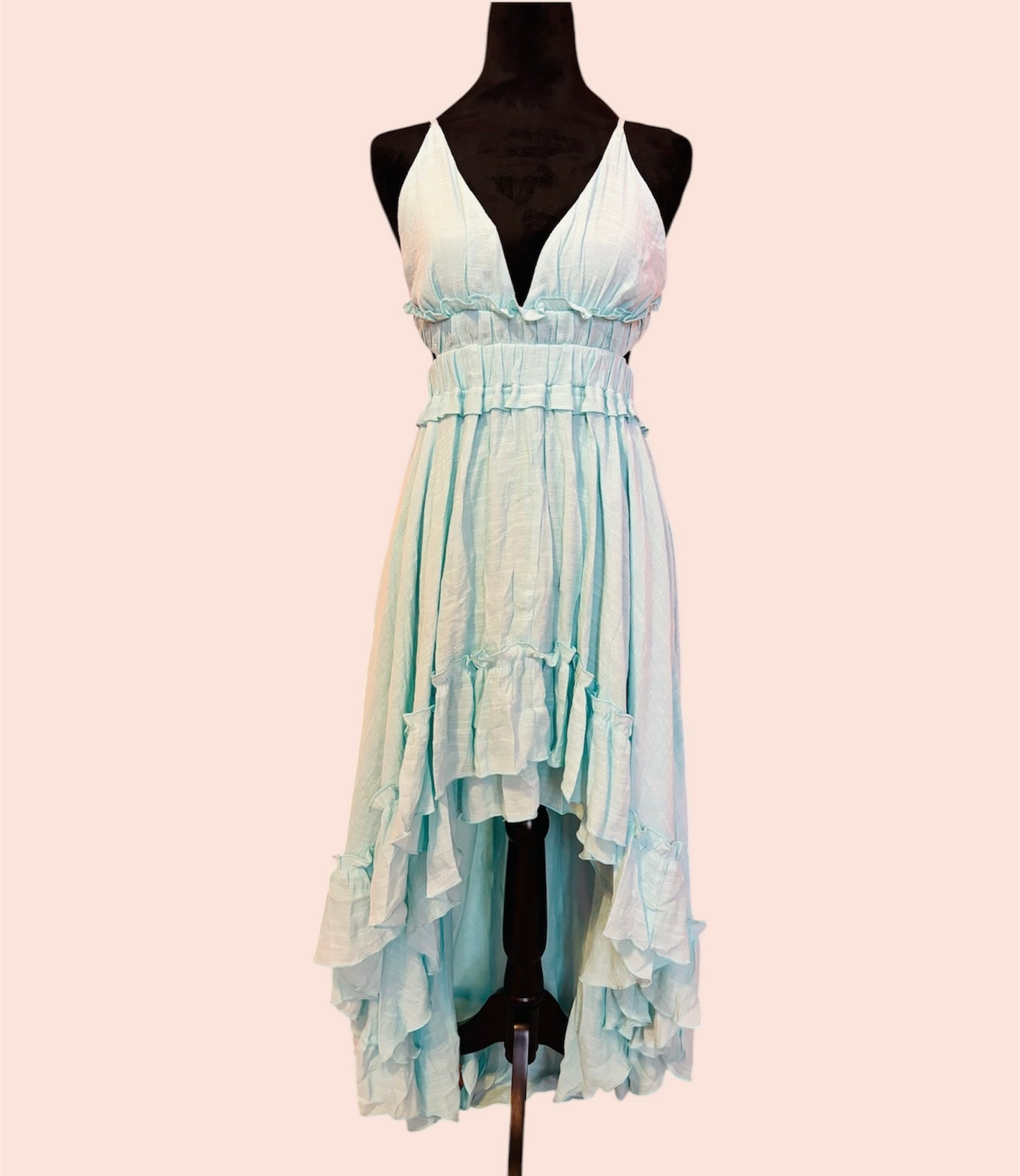 Long Beachy Mint Dress