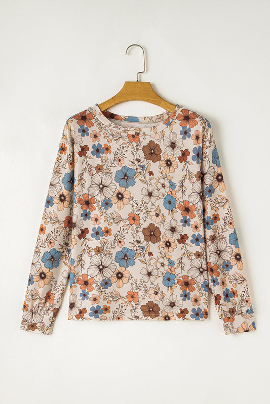 Khaki Floral T-shirt