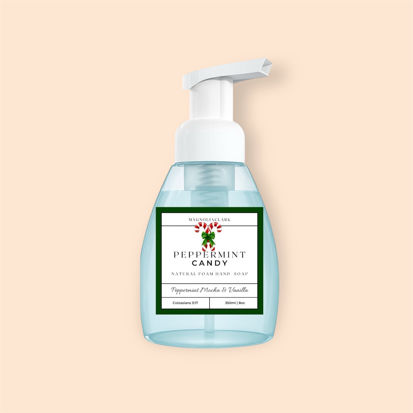 Peppermint Foam Hand Soap- Holiday- Case of 2