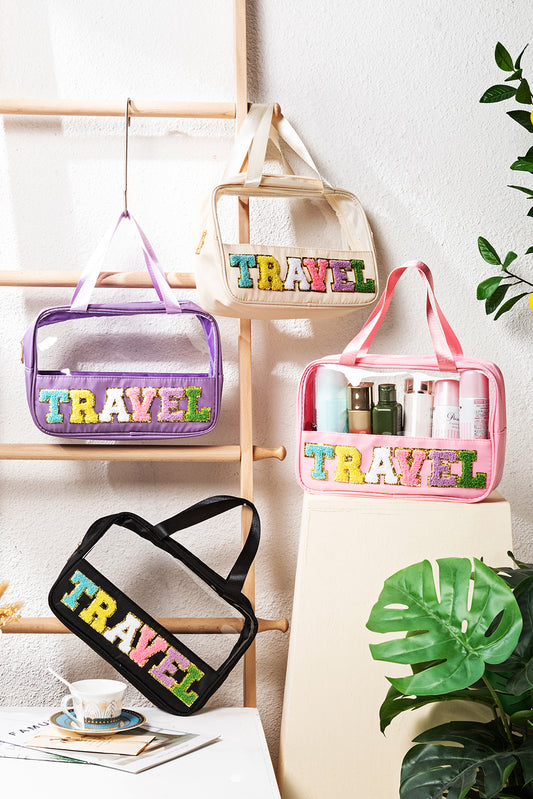 Light Pink TRAVEL  Makeup Bag